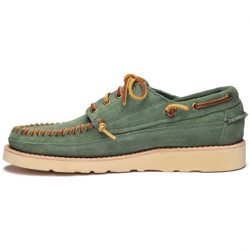 KEUKA Green Agave-Mocassin en daim pour homme