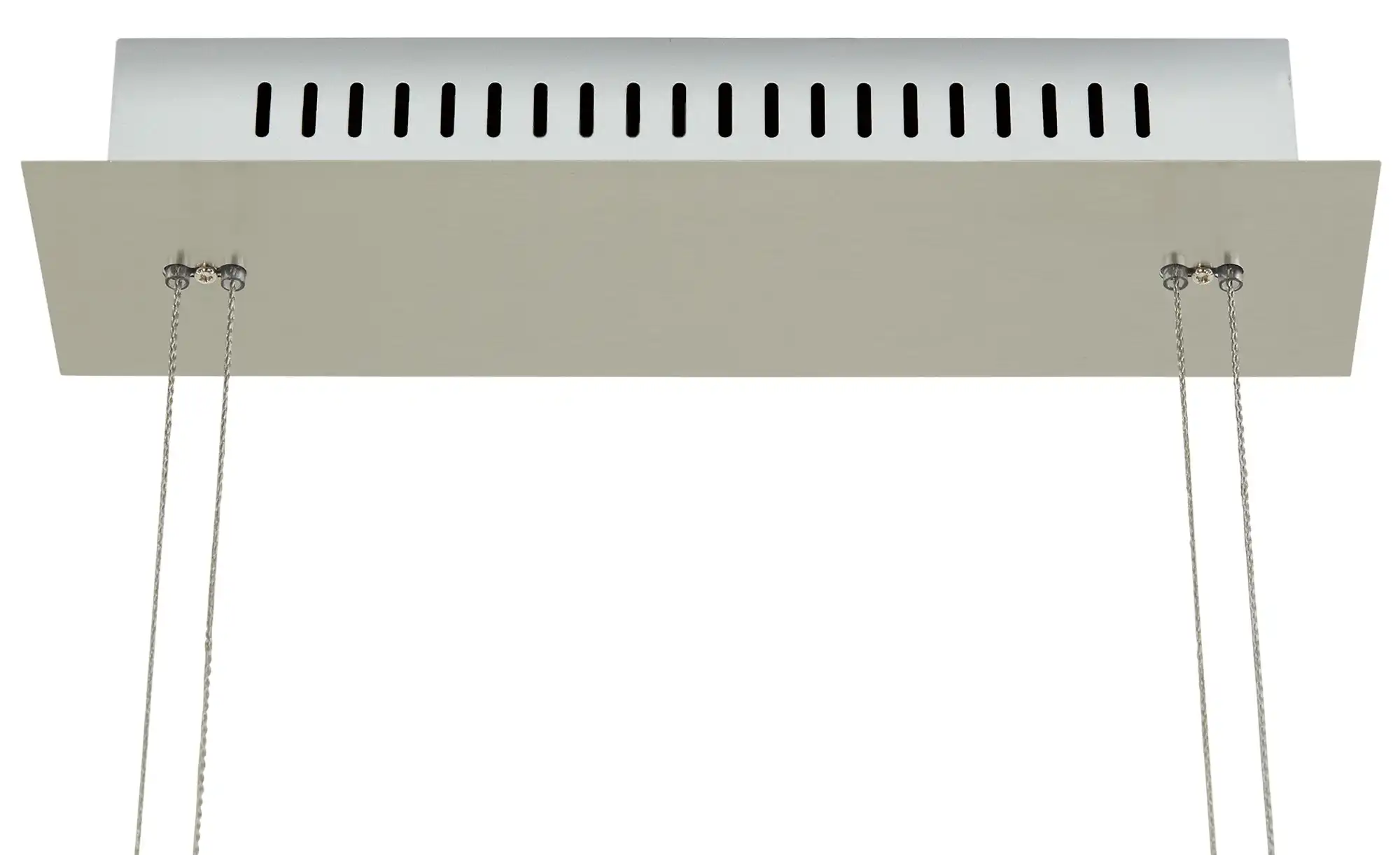 Fischer-Honsel LED-Pendelleuchte, Nickel-matt, Glas satiniert