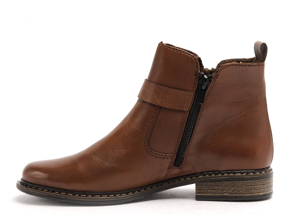 Rieker boots bottine plates femme z4959 marron