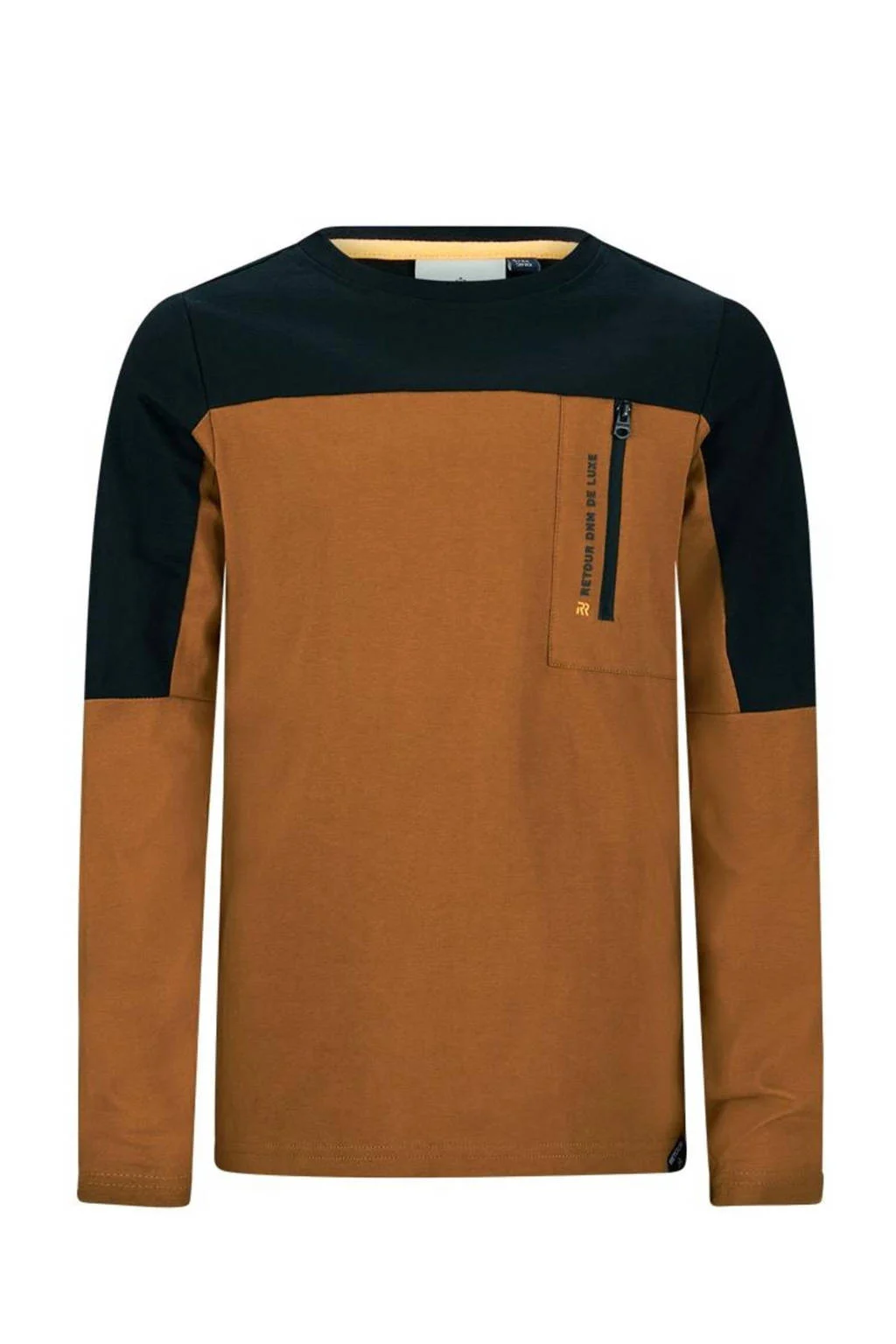 Retour Jeans longsleeve Rocky camel/zwart