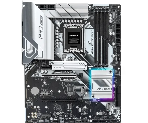 ASRock Z790 PRO RS - Bundkort - LGA1700 sokkel - Z790 chipset - onboard grafik (CPU påkrævet) - HD Audio (8-kanaler)