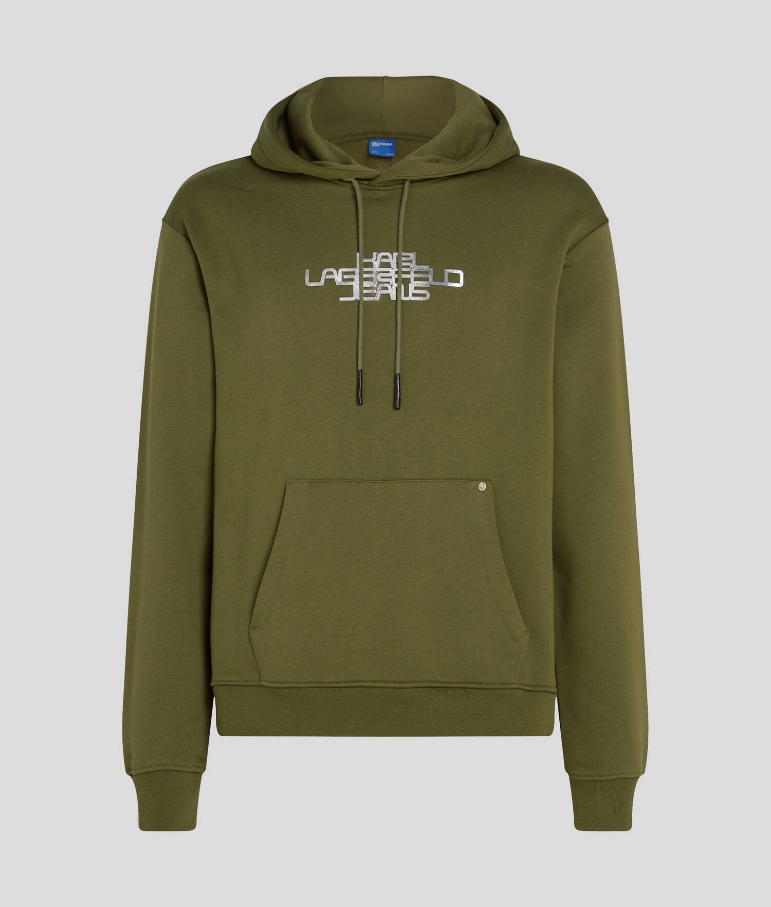SWEAT À CAPUCHE AVEC LOGO EN ALUMINIUM KLJ