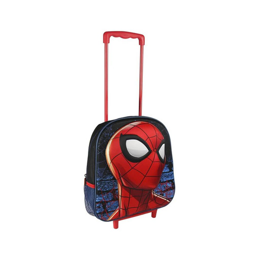 Mochila do Homem-Aranha com alça e rodas 25x31x10 cm