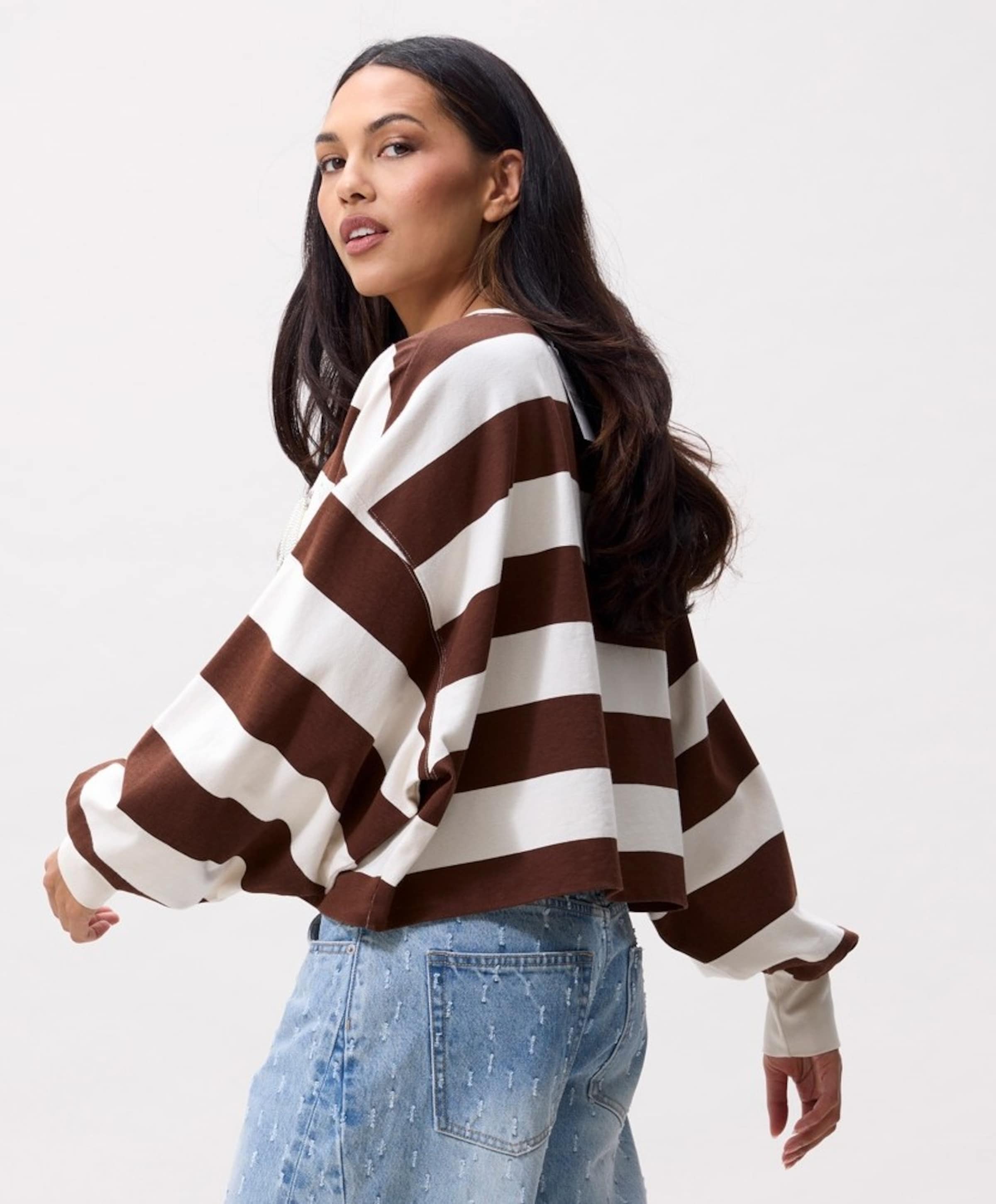 Catwalk  Junkie Dames longsleeve bruin
