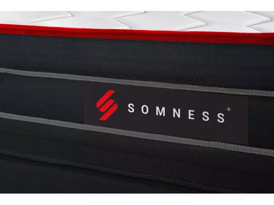 Ensemble double sommier + matelas BOOST ressorts ensachés et mémoire de forme 160x200