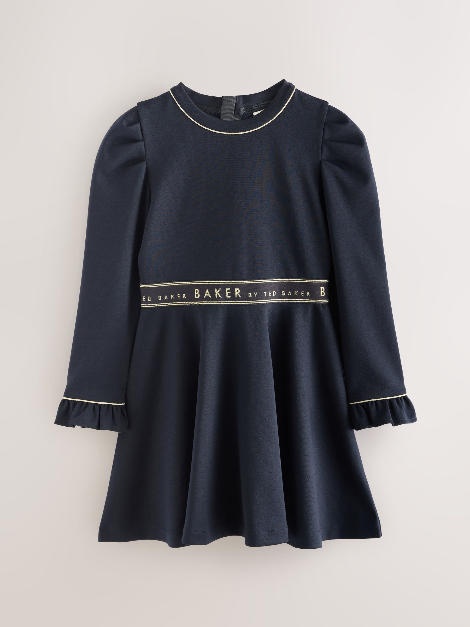 Marineblauw - Baker by Ted Baker - Ponté jurk