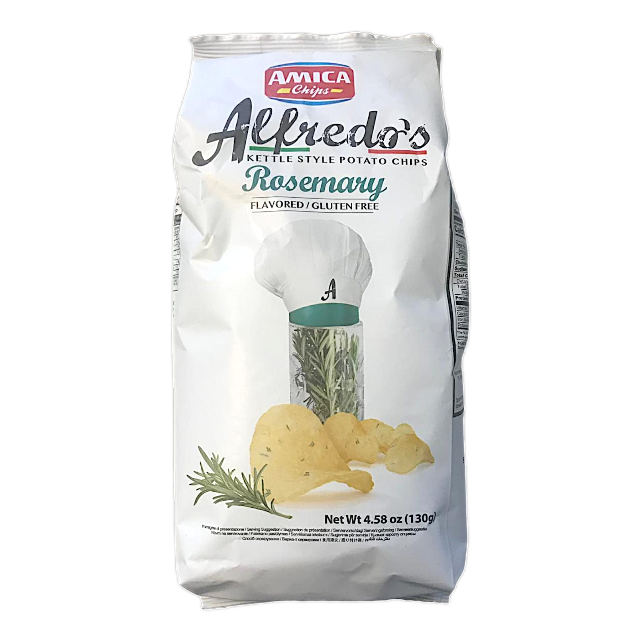 Amica Chips Alfredo's Rosemary 130g MHD:28.4.25