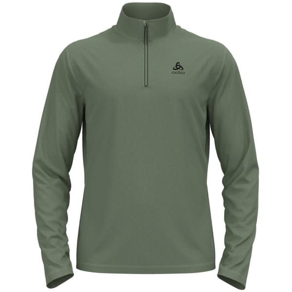 Sweat polaire ski rando ODLO BERRA MIDLAYER 1/2 ZIP MATTE GREEN