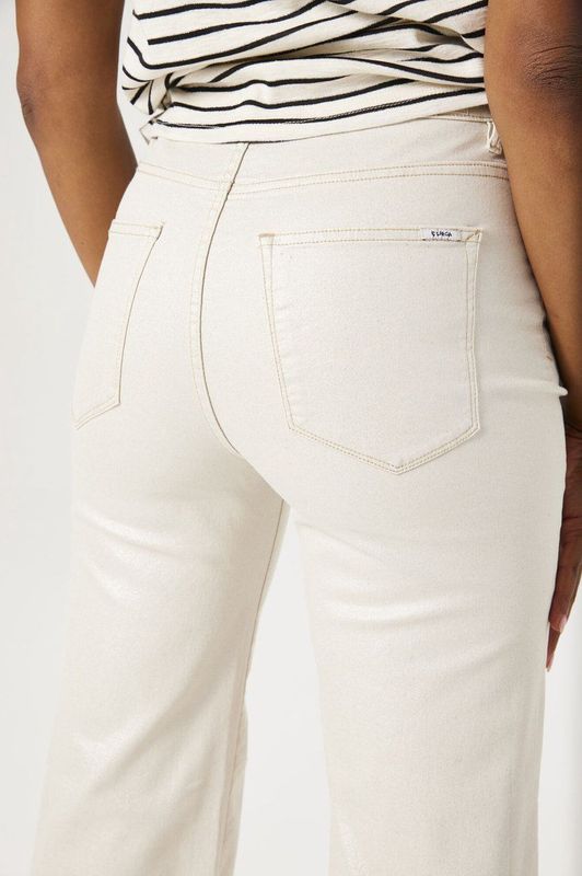 GARCIA - Celia 249 - Jeans - Wit - Wide Fit - High Waist