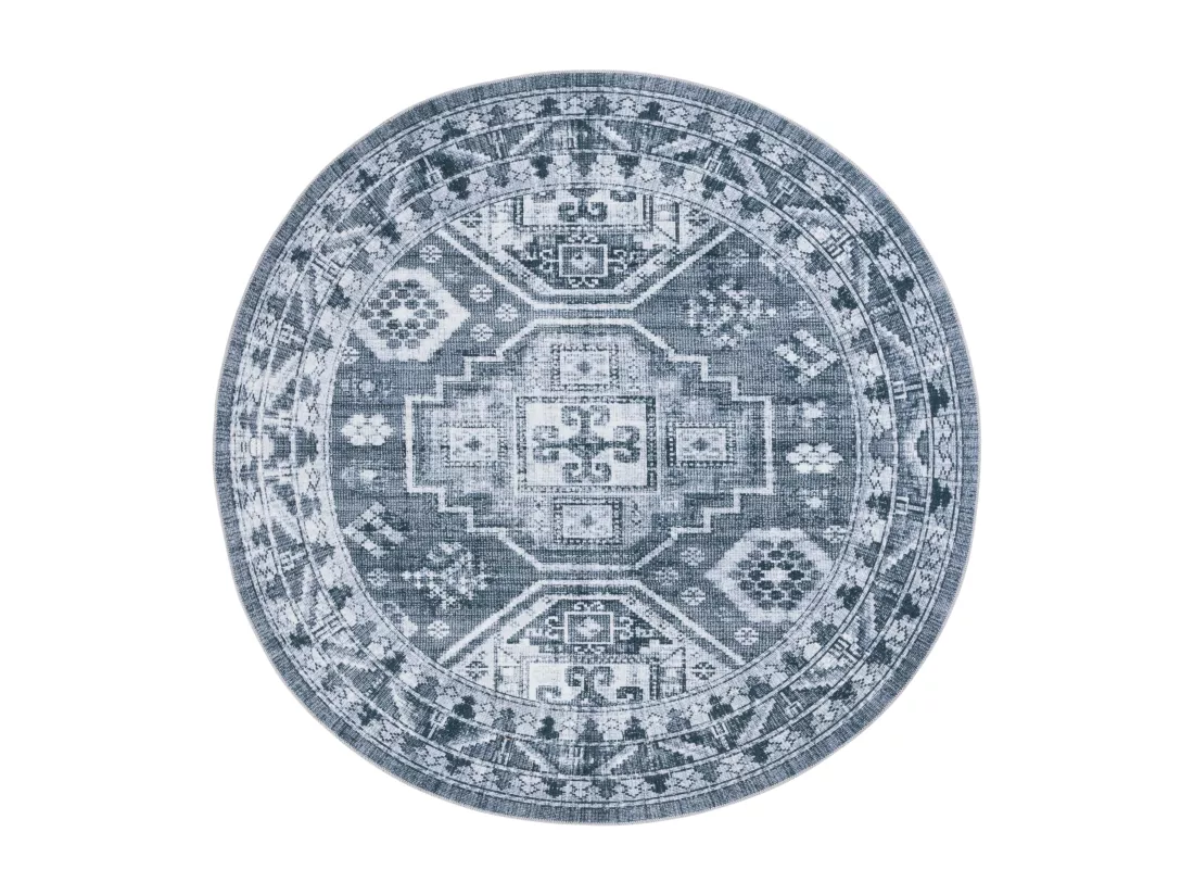 Tapis Grey Green & Ivory 183 X 183 cm - Fatima