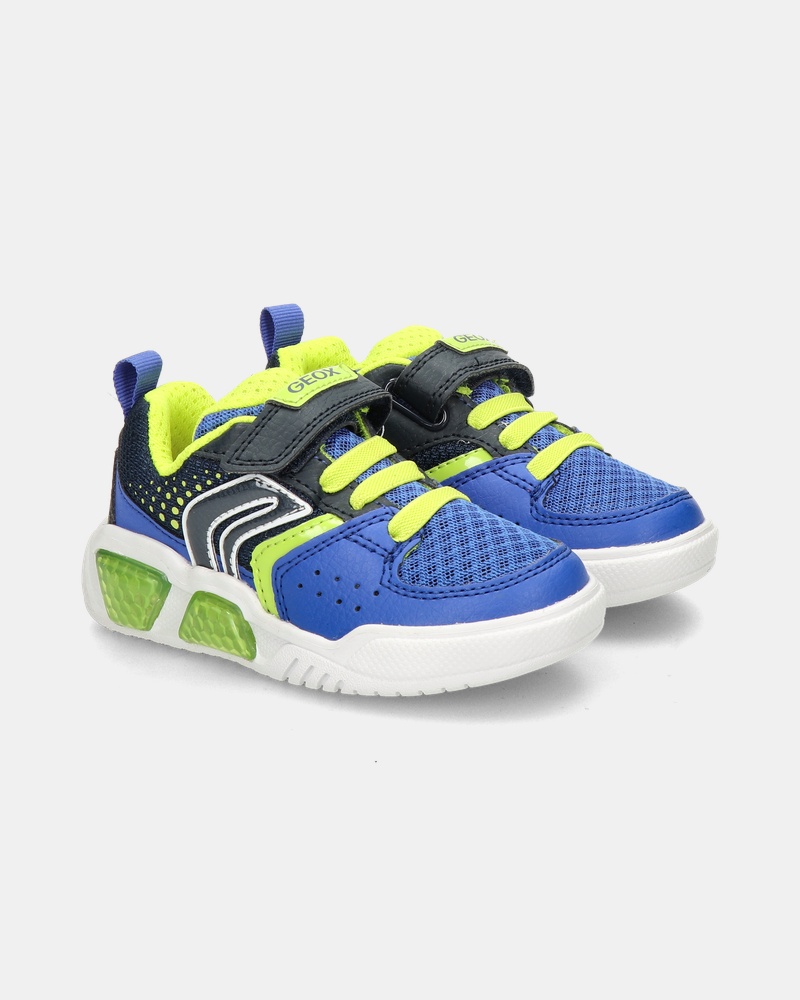 Geox Illuminus Klittenbandschoenen  - blauw