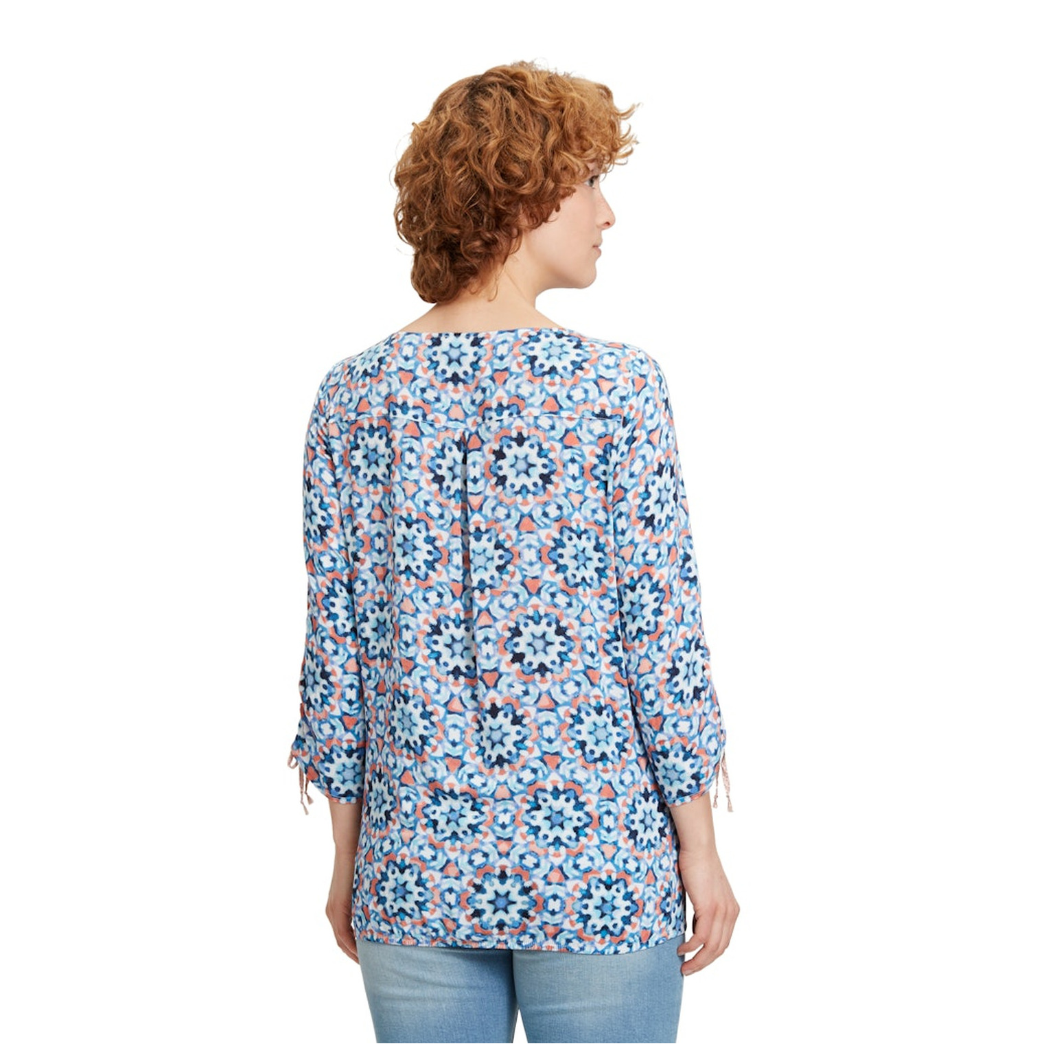 Cartoon Bluse Kurz 3/4 Arm