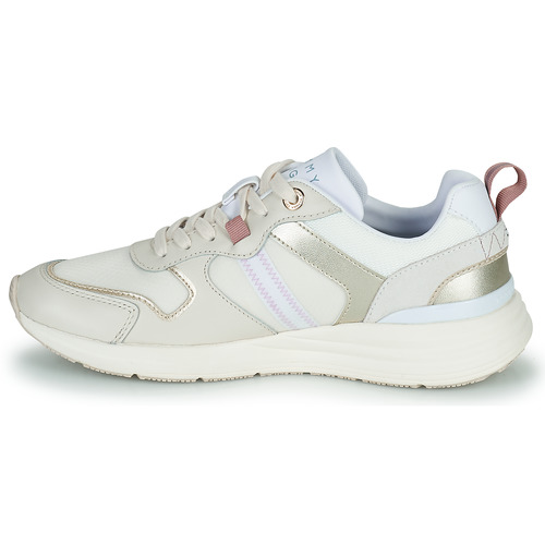 Tommy Hilfiger - METALLIC CASUAL RETRO RUNNER - Blanc / Argenté