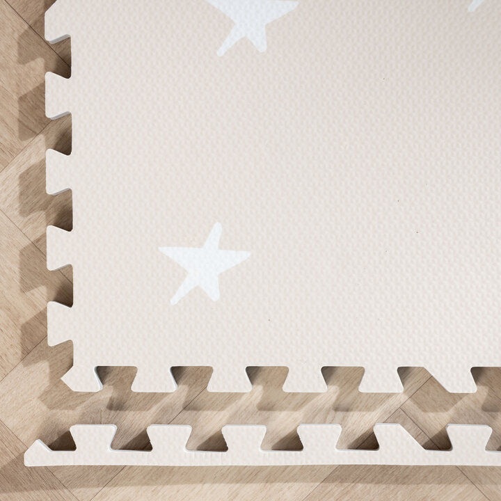 Foam puzzelmat - Alfie XL Stars Grijs/Beige