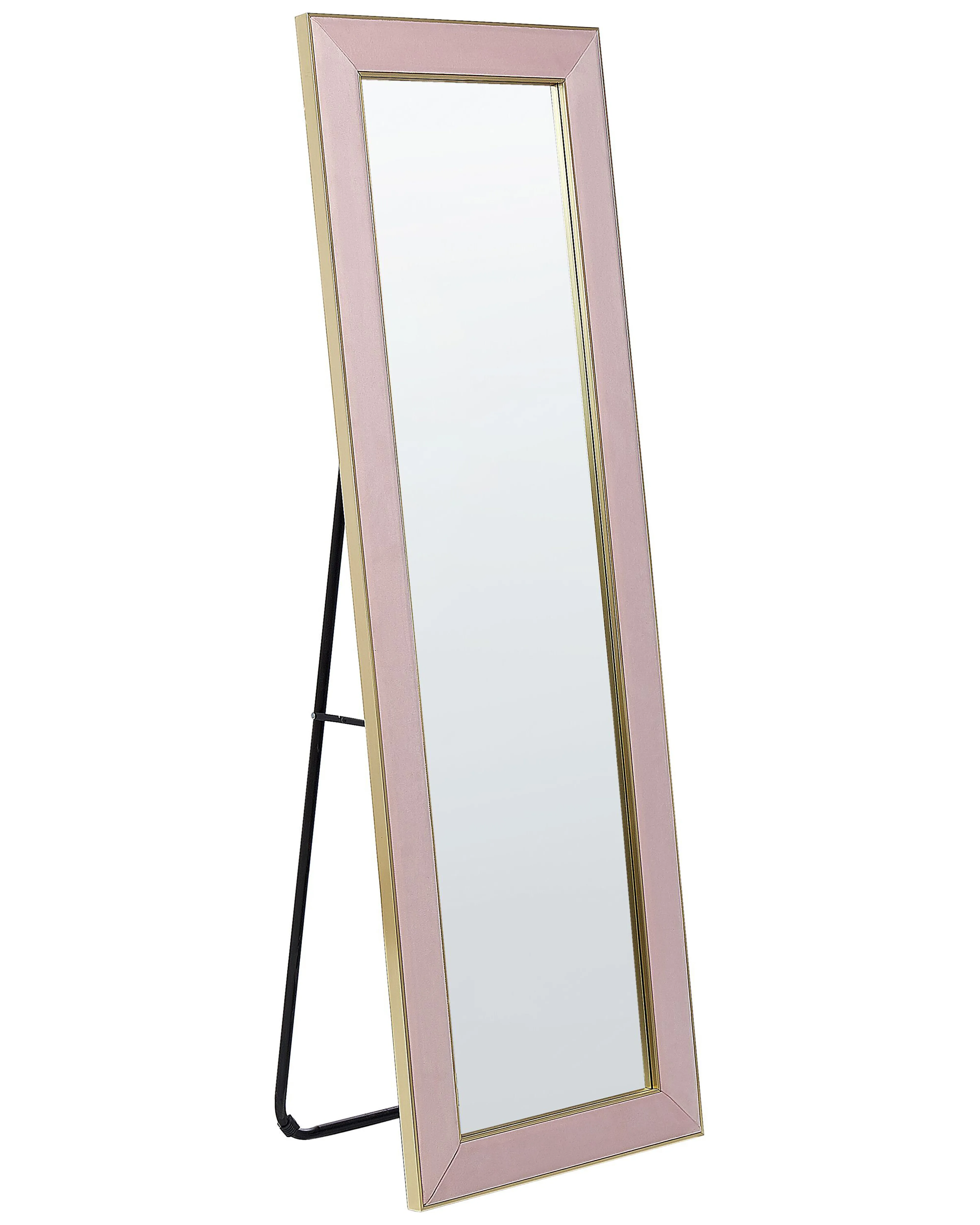 Staande spiegel LAUTREC 150 cm Fluweel Roze