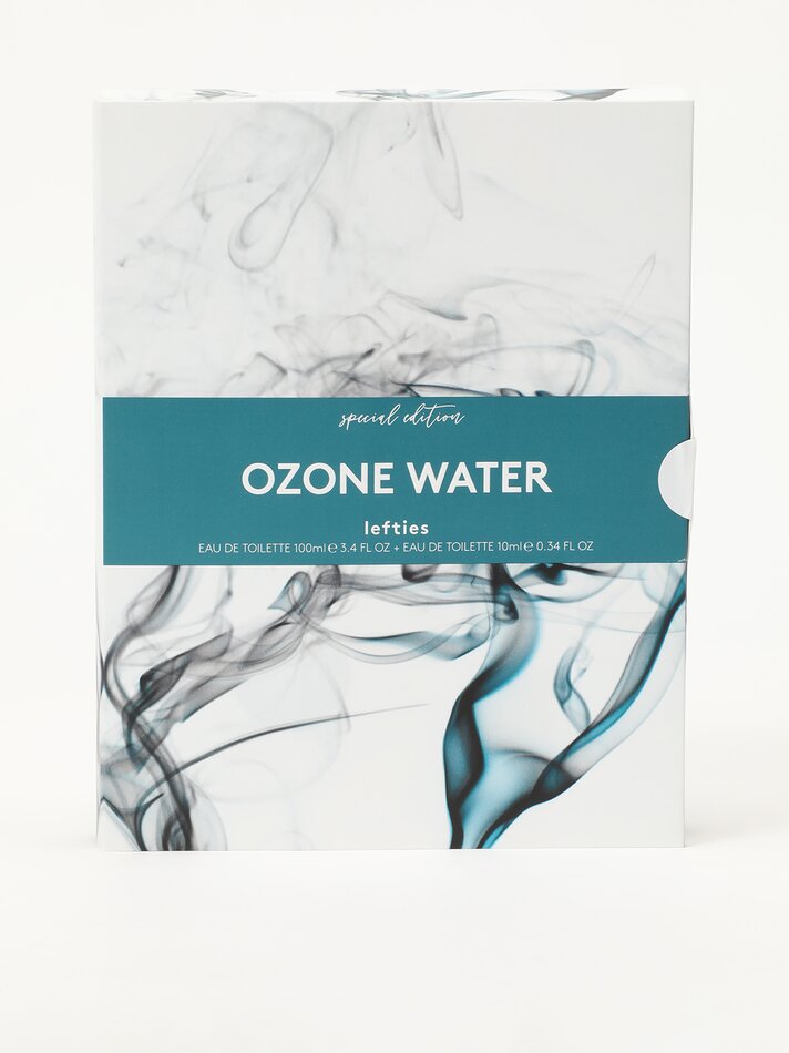 Kit com água de colônia Ozone Water 100ml + 10ml - Cinza
