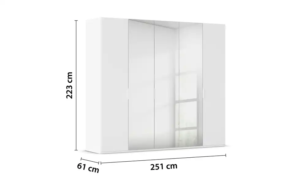 Drehtürenschrank Fifty 251 cm 5 Stück