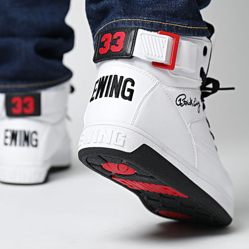 Baskets Montantes Ewing 33 Hi 1BM01117 White Black Chinese Red