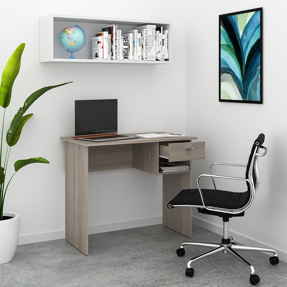 VICCO Schreibtisch COLIN Sonoma Eiche Arbeitstisch Bürotisch Regal PC Tisch