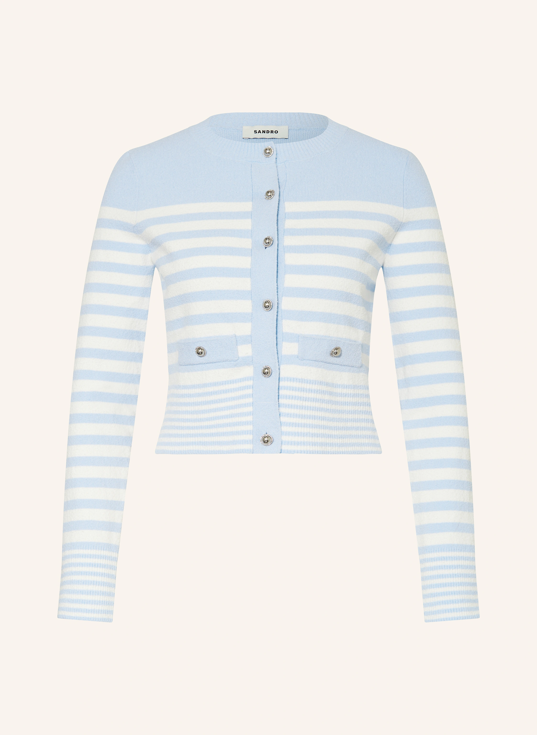SANDRO Strickjacke aus Bouclé