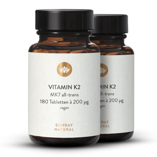 Sunday Natural Products  VITAMIN K2 TABLETTEN200µgMK7all-trans HOCHDOSIERT & VEGAN