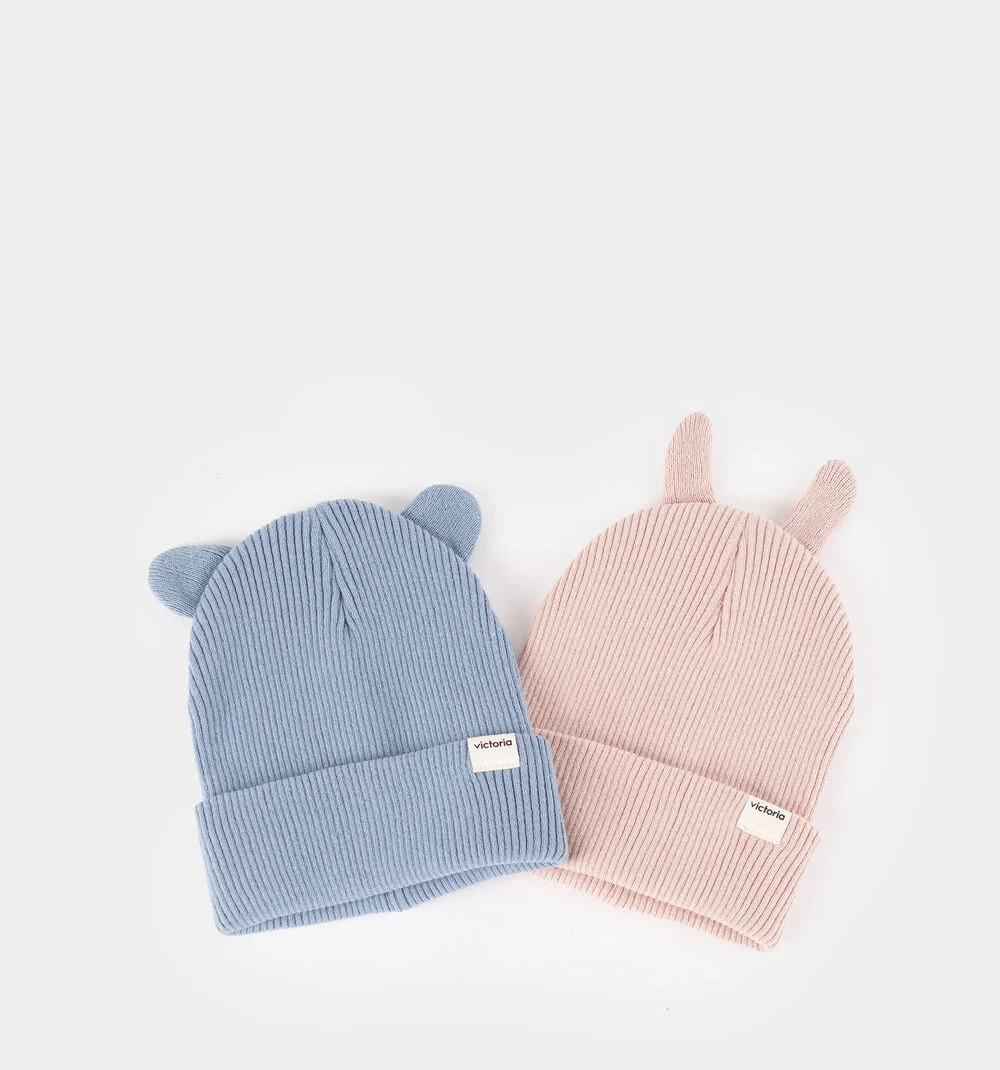 BONNET COTON ANIMAUX Bonnet en coton pour enfants AZUL