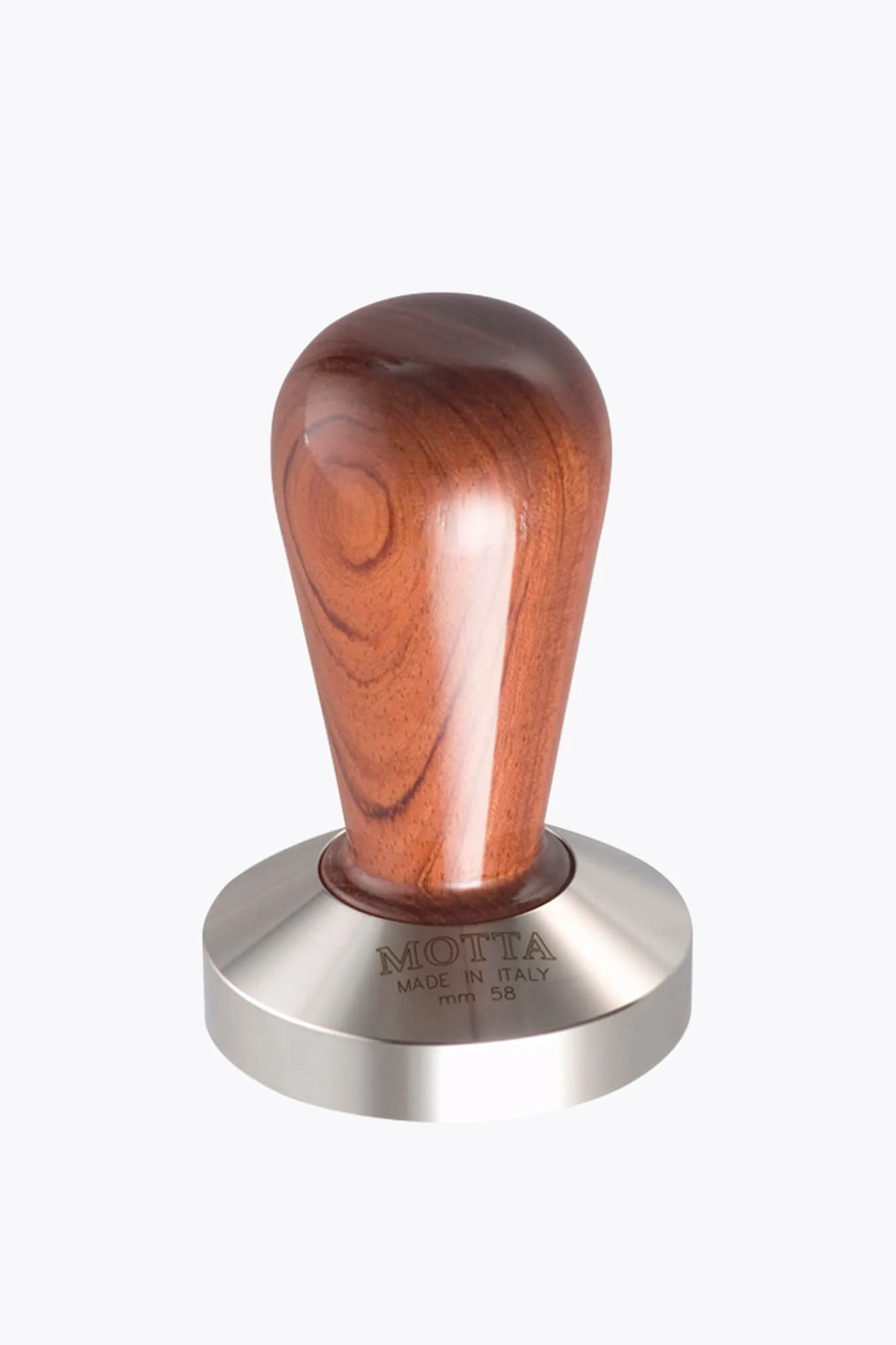 Motta Tamper Bubinga Holz Flat Base 58mm