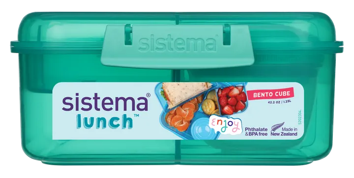 Sistema - Bento Cube 1,25L - Minty teal