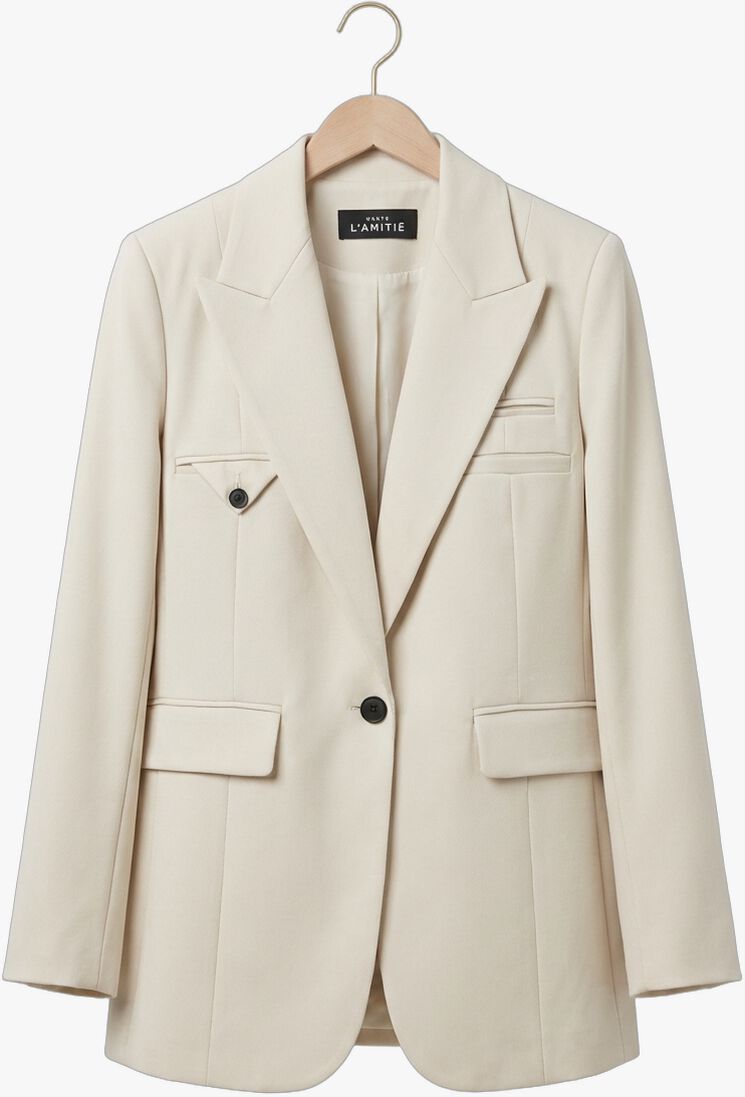 beige haute l'amitié blazers premiere hook blazer