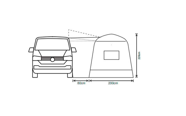 Outdoor Revolution Outhouse Handi aufblasbares Vorzelt