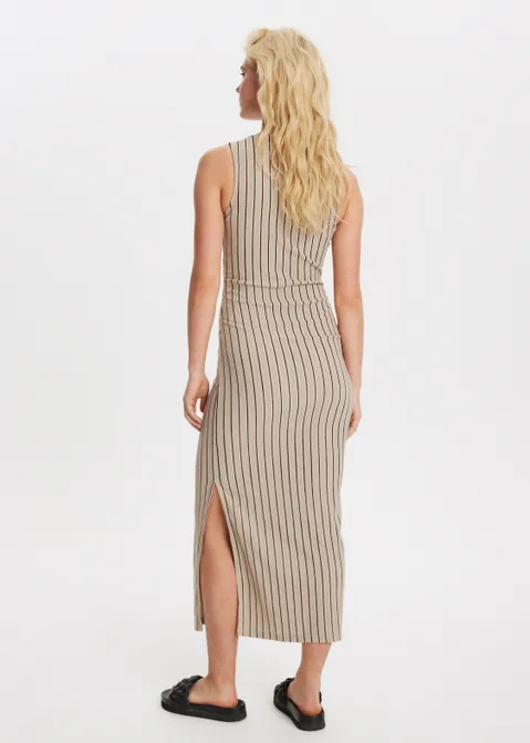 Jersey jurk met structuur roze (NUDE)