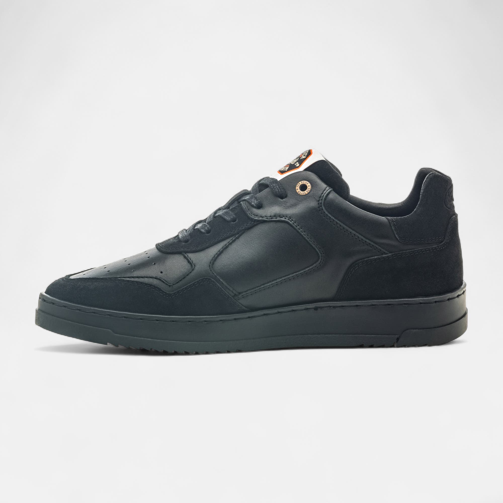Sneakers Homme en cuir noir
