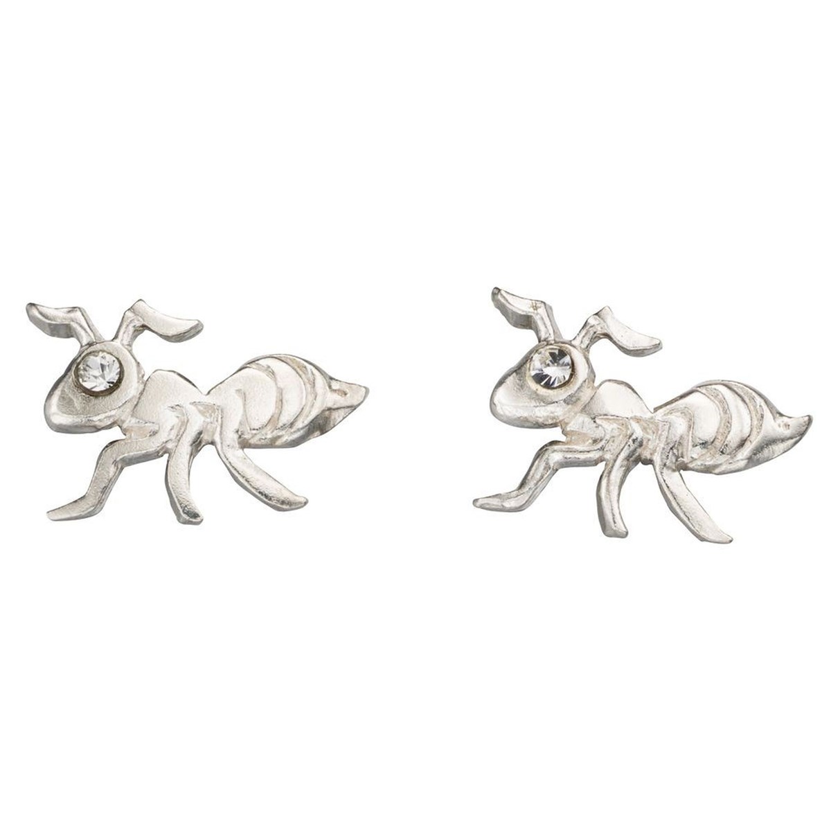 Boucle d'oreille fourmi en argent 925/1000