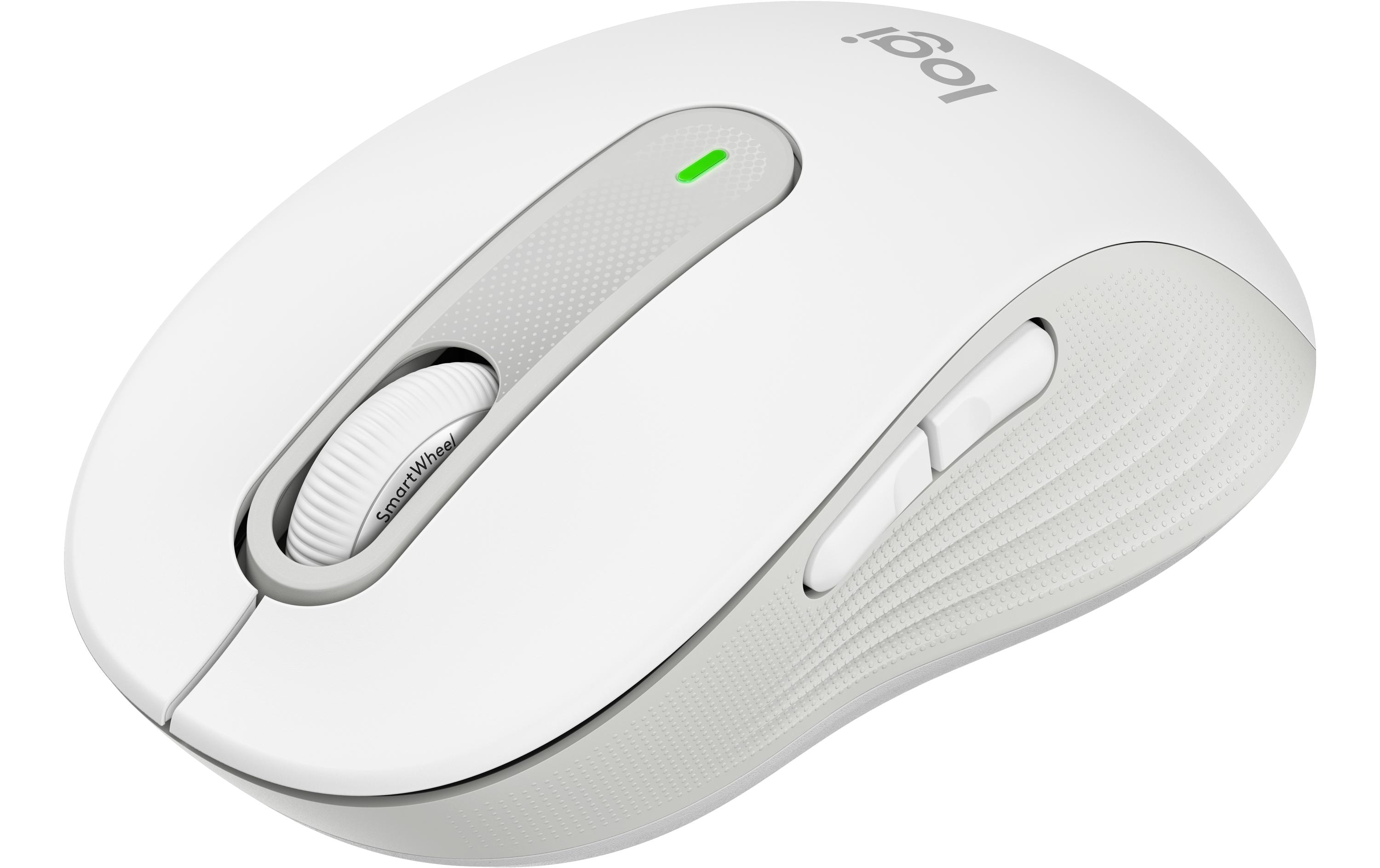 Maus Signature M650 for Business WeissPräzise Wireless-Maus mit «Logitech SilentTouch»-Technologie