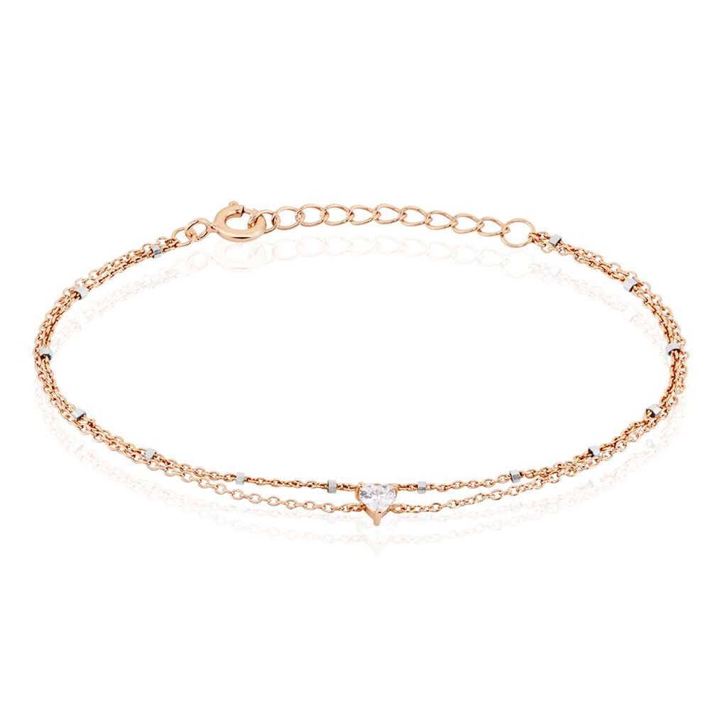 Bracelet Serres Argent Rose Oxyde De Zirconium