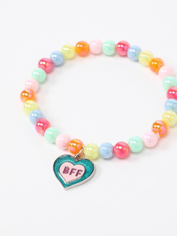 Pacote com 4 pulseiras com pingentes de melhores amigas - Sortidas