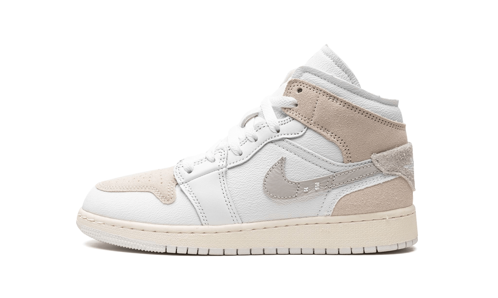 Air Jordan 1 Mid SE Craft Inside Out White Grey