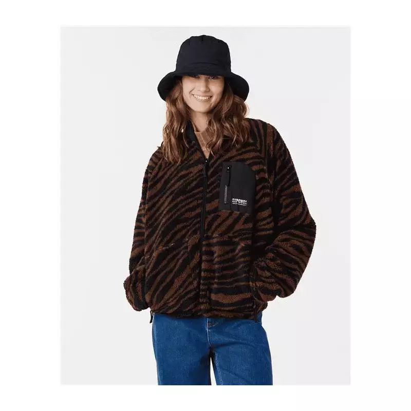 Veste femme RIPCURL Locals Only Polar Fleece Brown