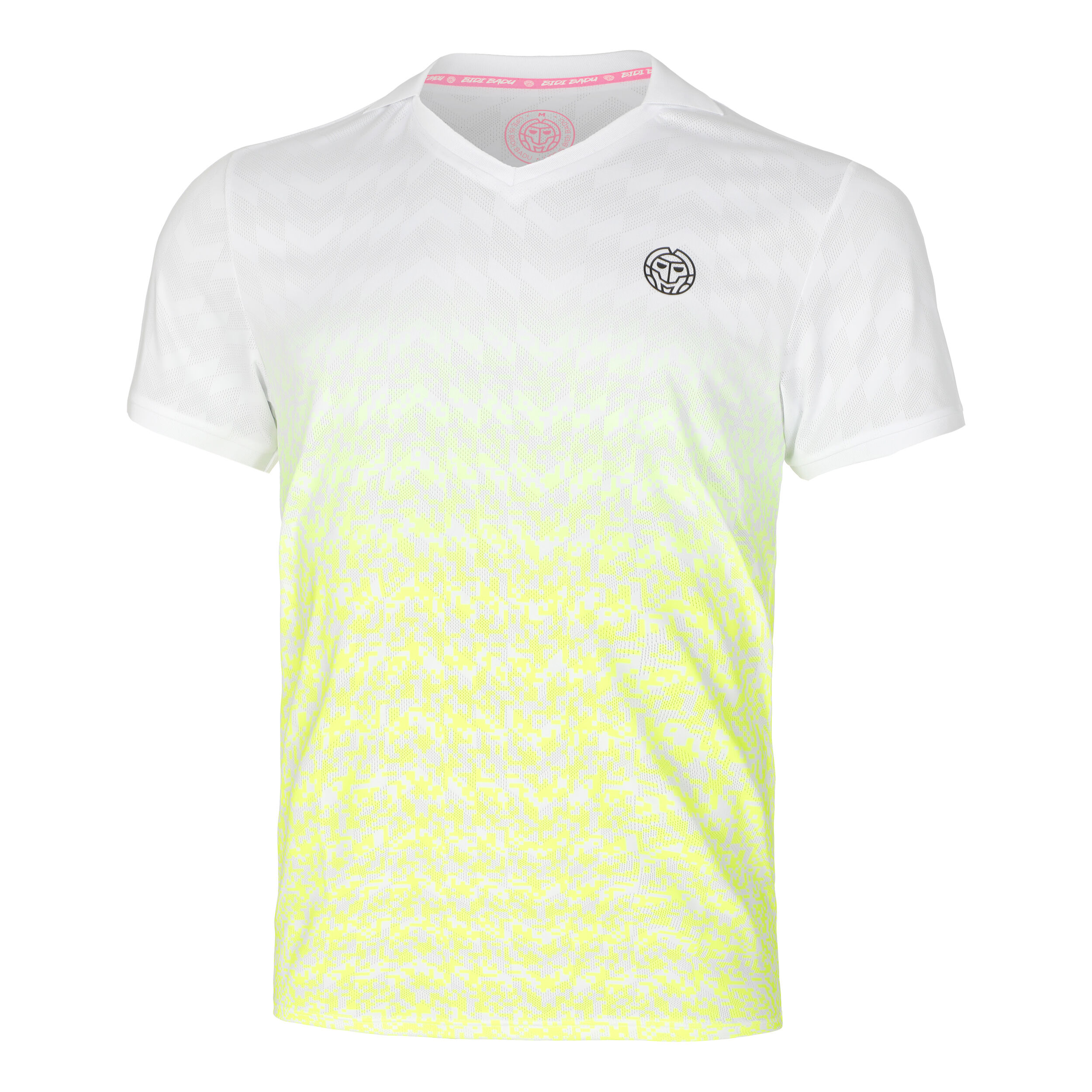 BIDI BADU Tano Tech Polo Edition Spéciale Hommes - Blanc , Jaunes Fluo