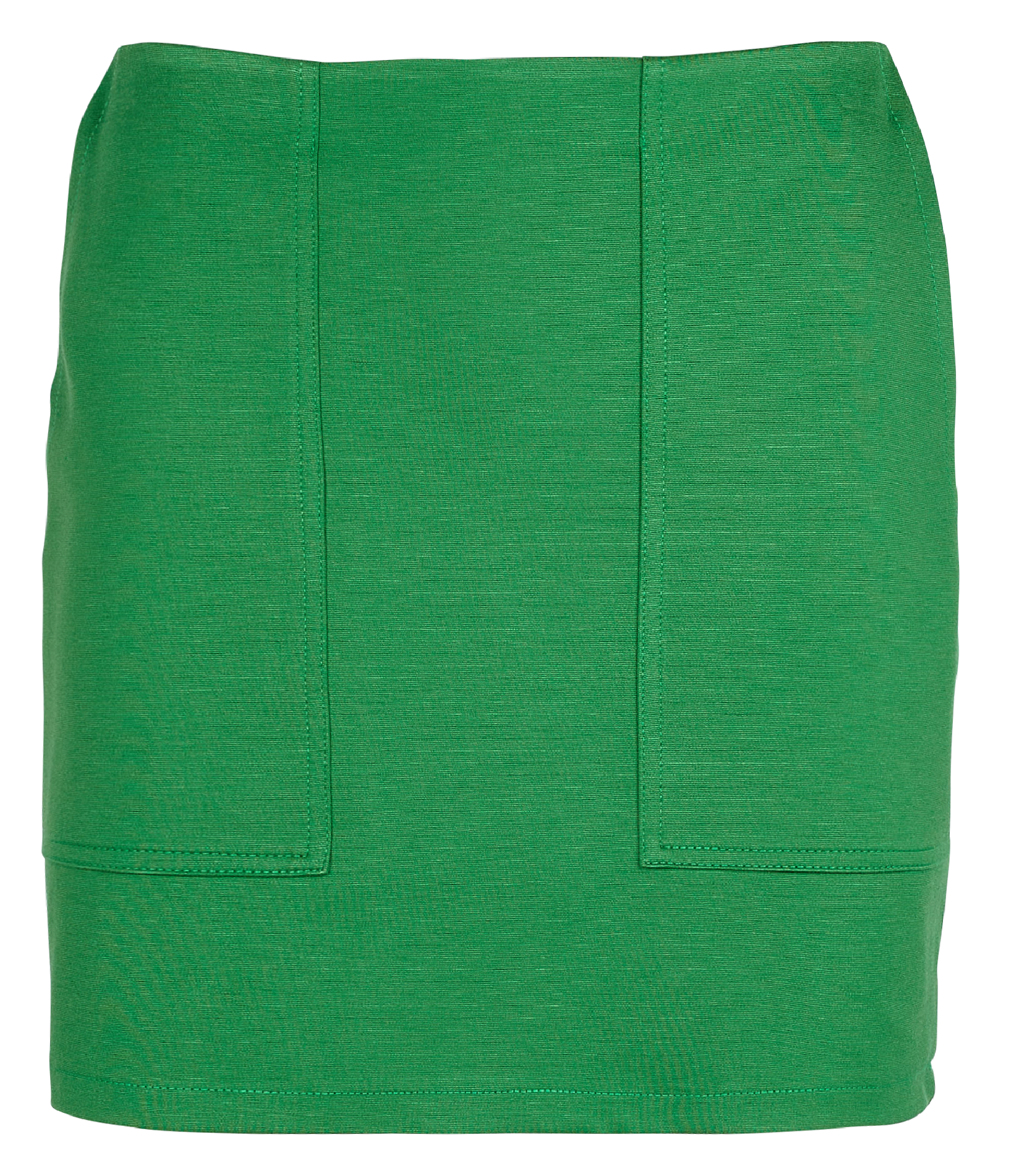 Jupe courte en viscose mélangée| Vert