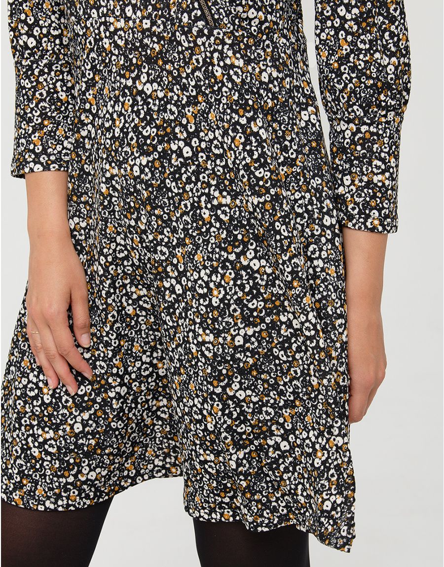 Robe cache-coeur floral