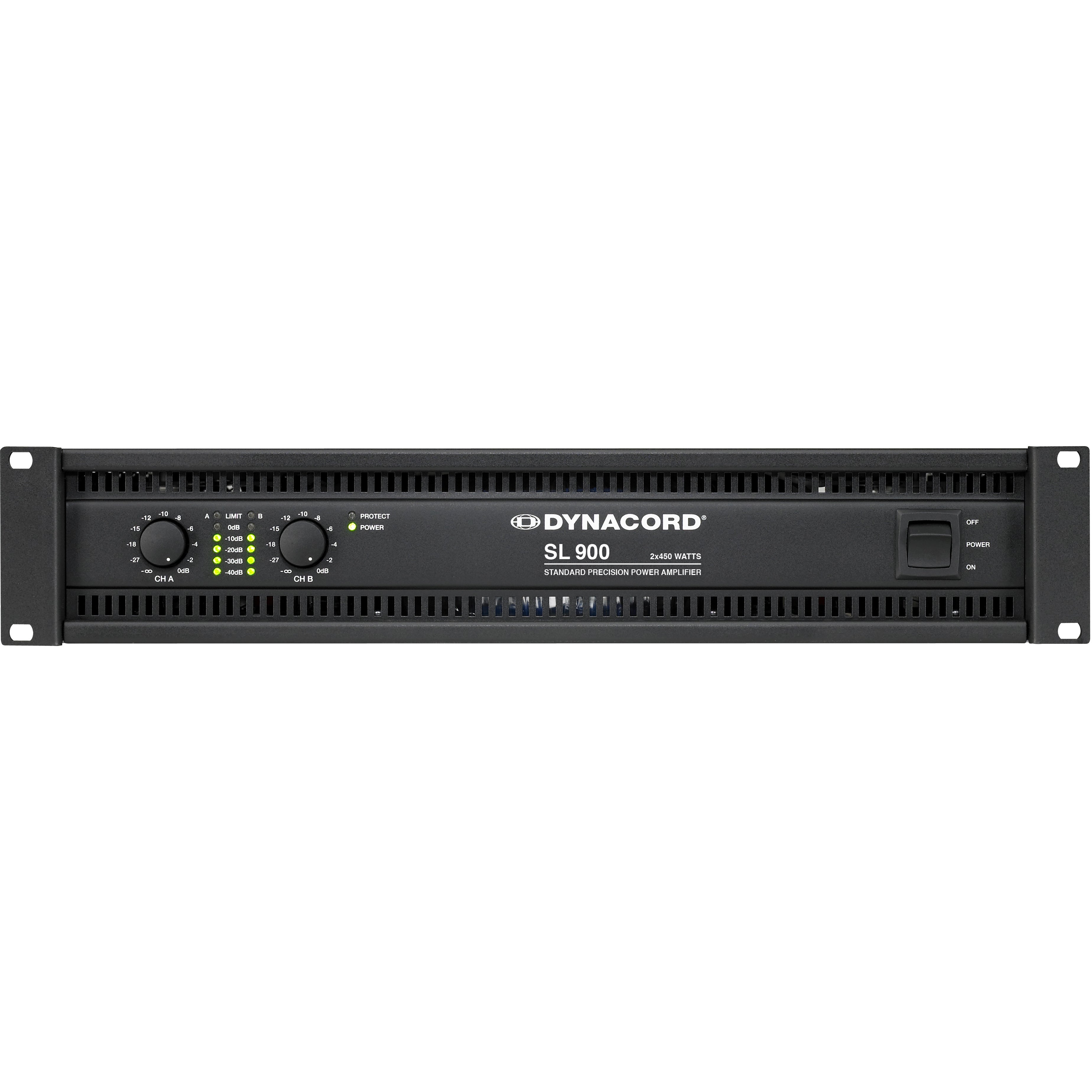 Dynacord SL 900 klasse AB-versterker 2x 450W @ 4 Ohm
