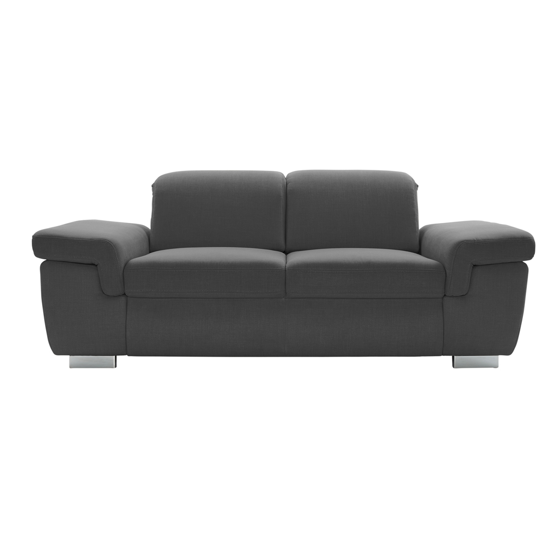 polsterpower 2,5-Sitzer Boxspringsofa - Miro grau - Basismodell