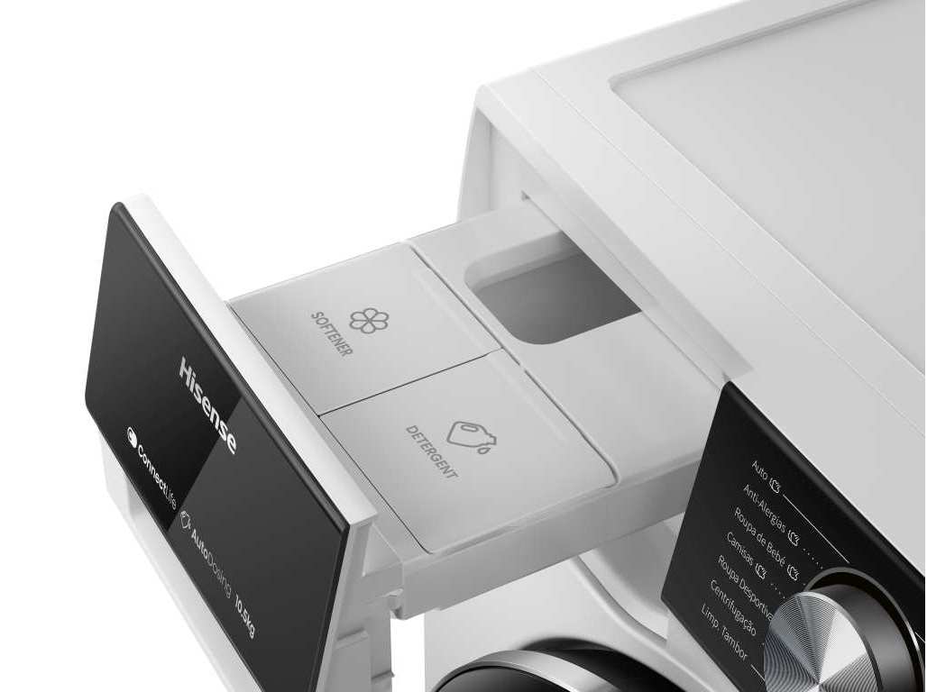 MÁQUINA DE LAVAR ROUPA HISENSE WF5S1045BW - BRANCO A 10.5KG