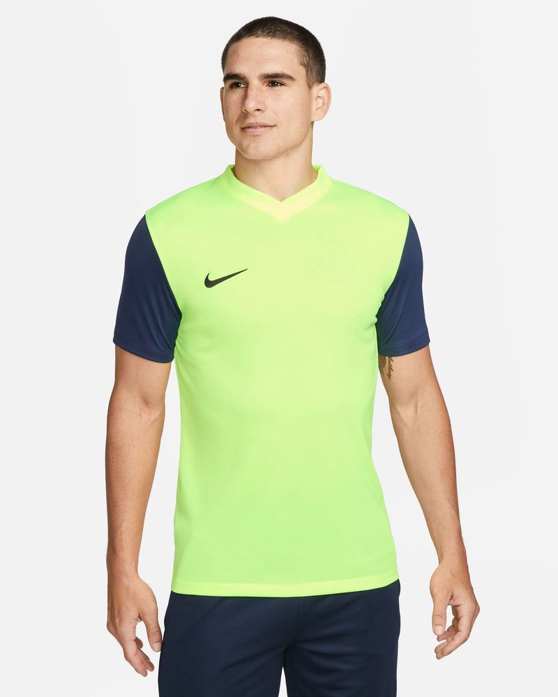 Maillot Nike Tiempo Premier II Jaune Fluo pour homme