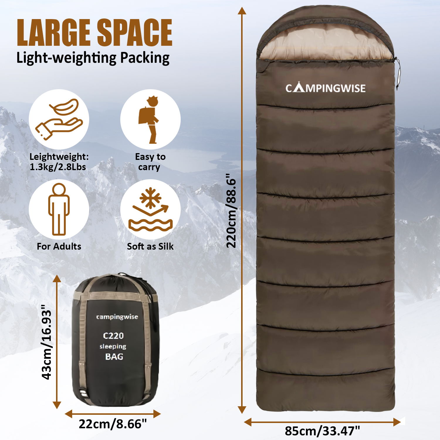 Campingwise all season slaapzak
