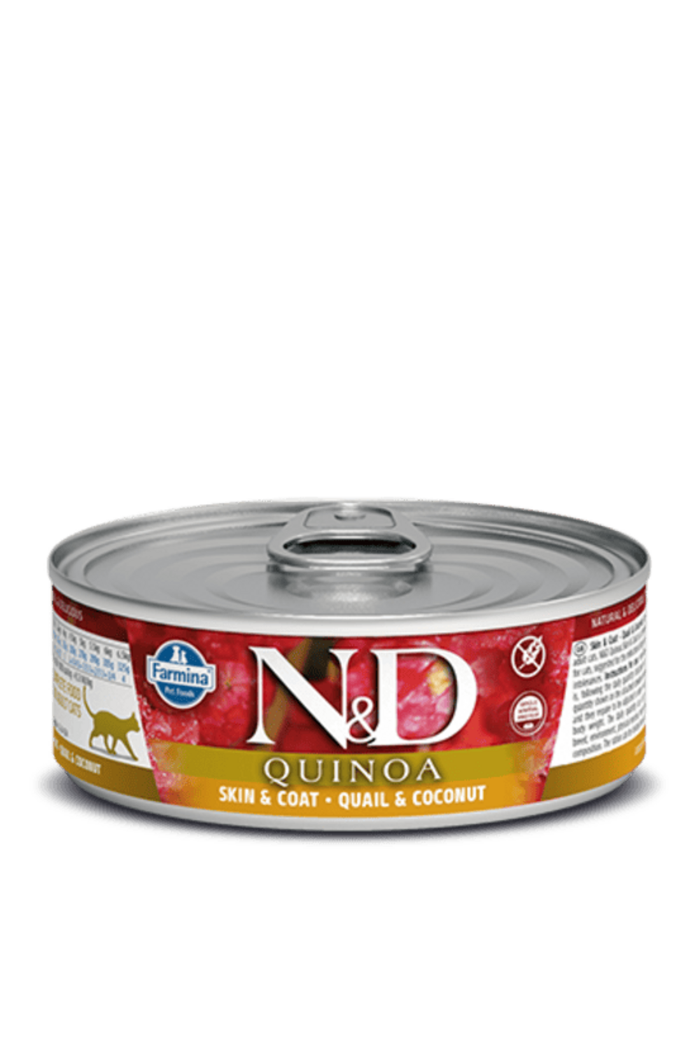 Humides n&d chat quinoa caille & noix de coco 24x80 gr