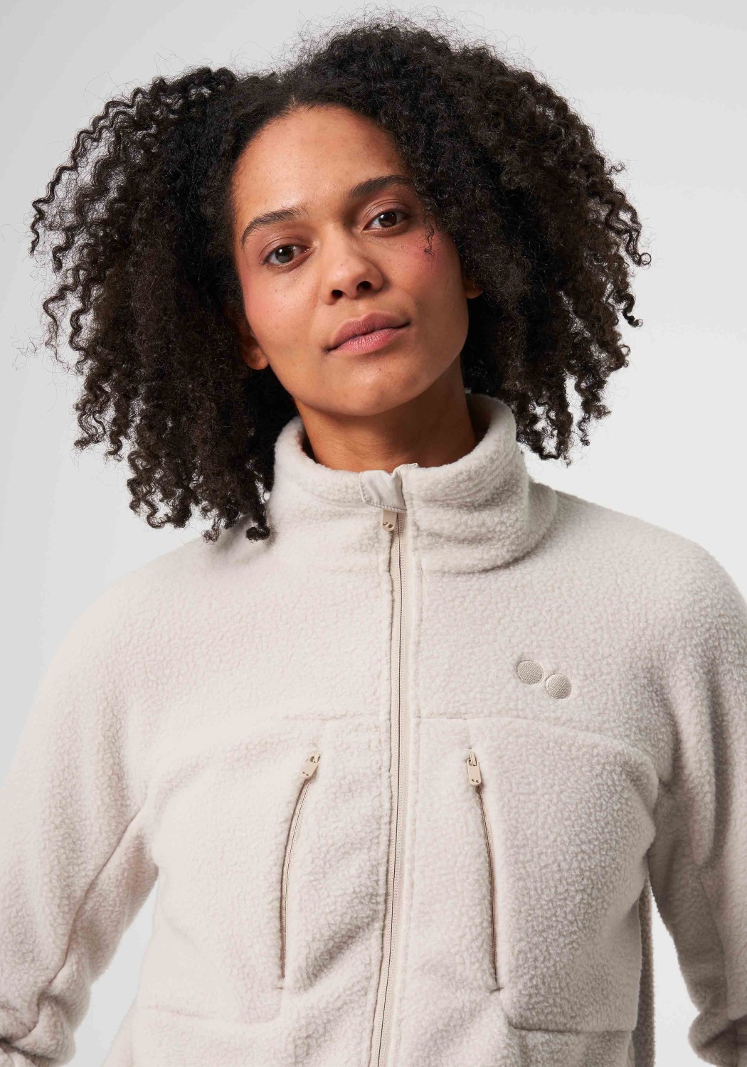 Pinqponq Damen-Fleecejacke Fleece Jacket Cliff Beige