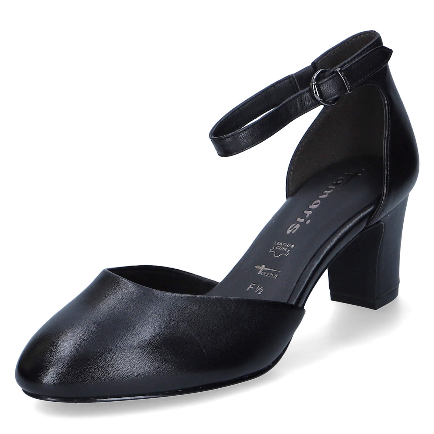 Tamaris Spangenpumps - black leather