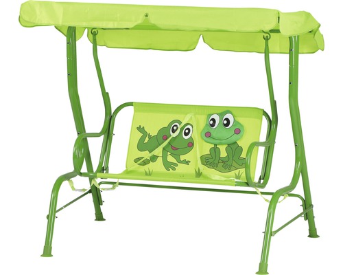 Kinderschommel Hollywood Siena Garden 77 x 117 x 107 cm Textielstof 2-zits groen